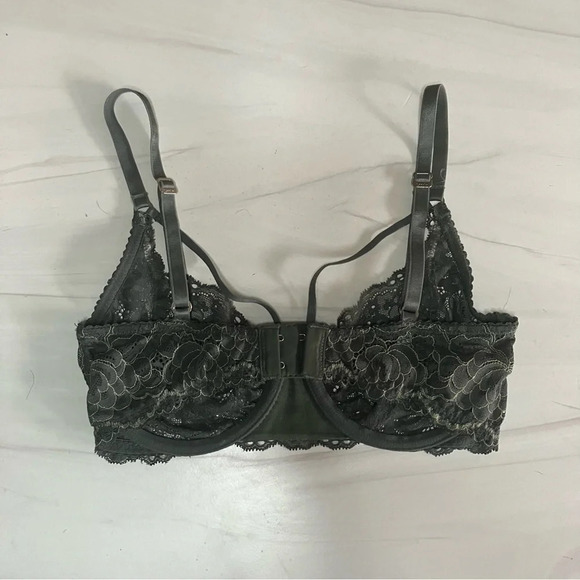 Lonely Lingerie‎ Laurie Lace Underwire Bra in Pine 30D - Picture 3 of 11